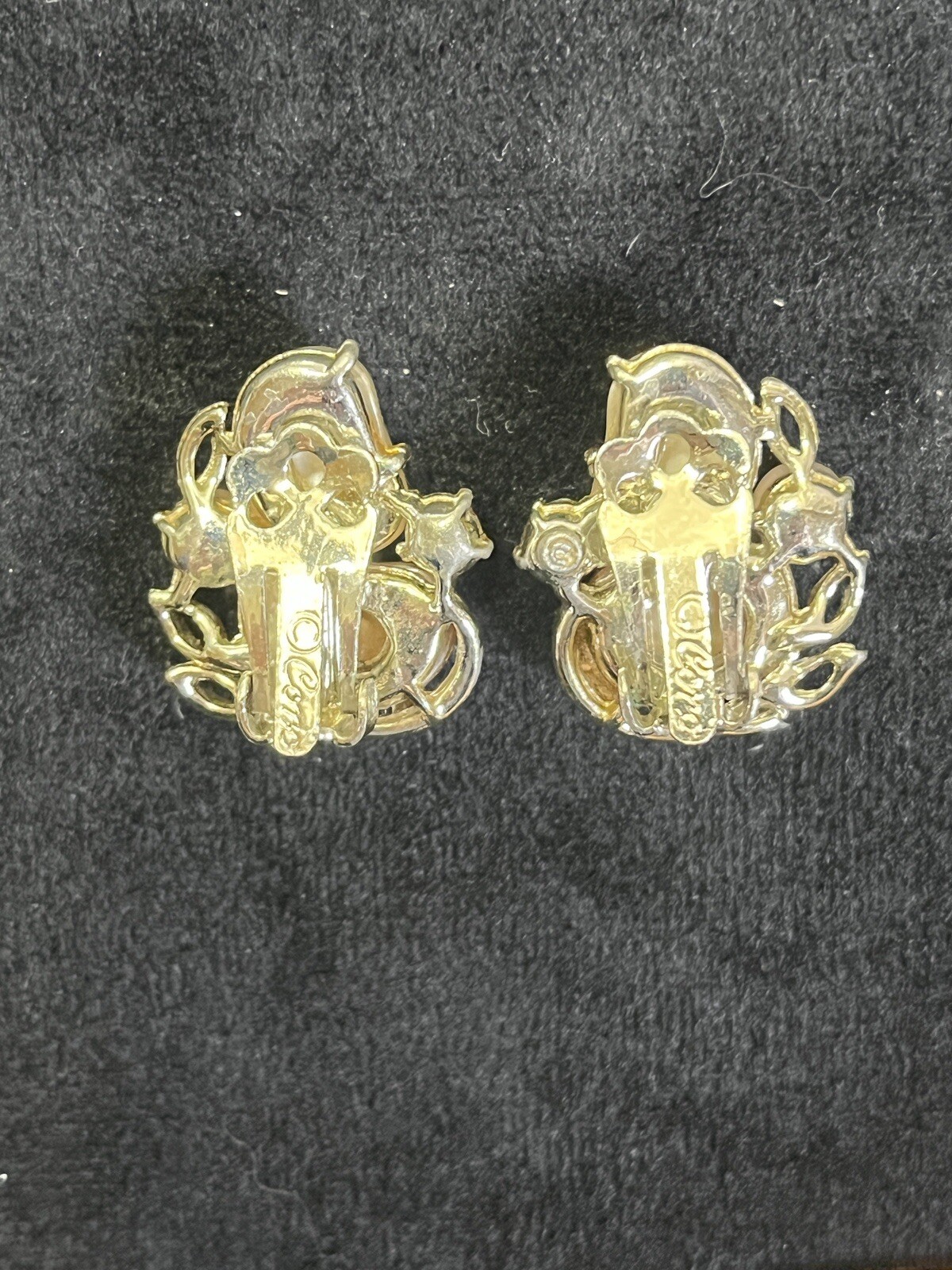 Vintage Antique Signed Coro Script Butterscotch G… - image 4