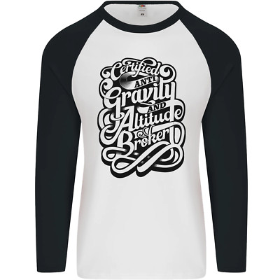 Anti-Gravity Pilot Hang Gliding Paragliding Mens L/S Baseball T-Shirt