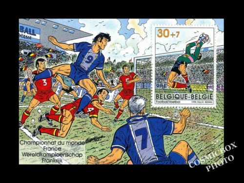 Timbres à thème avec 1 timbre sur football