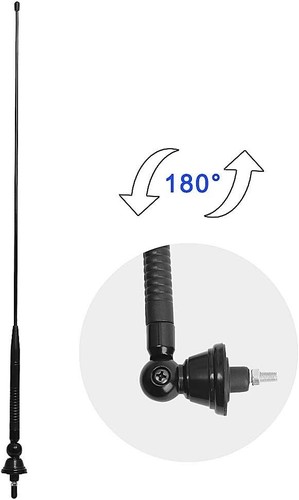 Universal 26.5 Inch Black FM/AM Aerial for Vehicles - Strong Signal & Mobility - Zdjęcie 8 z 10