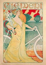 Le Bicycle Poster Fernand Clement Sch&ouml;nheit Jugendstil Plakat Plakate A3 378
