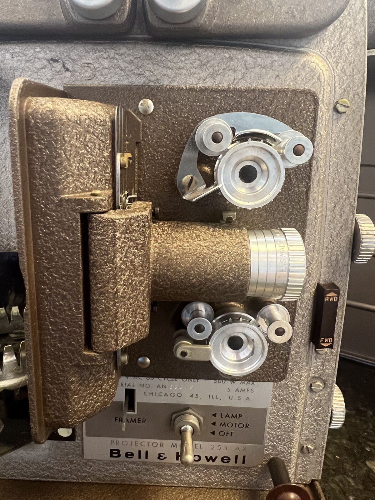 Howell 253 AX 8mm Film Projector 