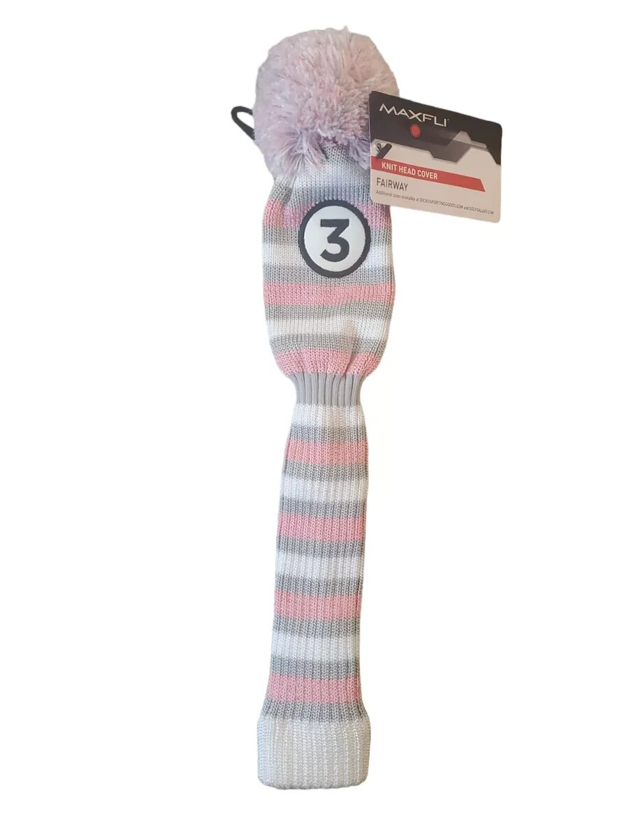 Женский вязаный гибридный головной убор Maxfli, розовый - No3