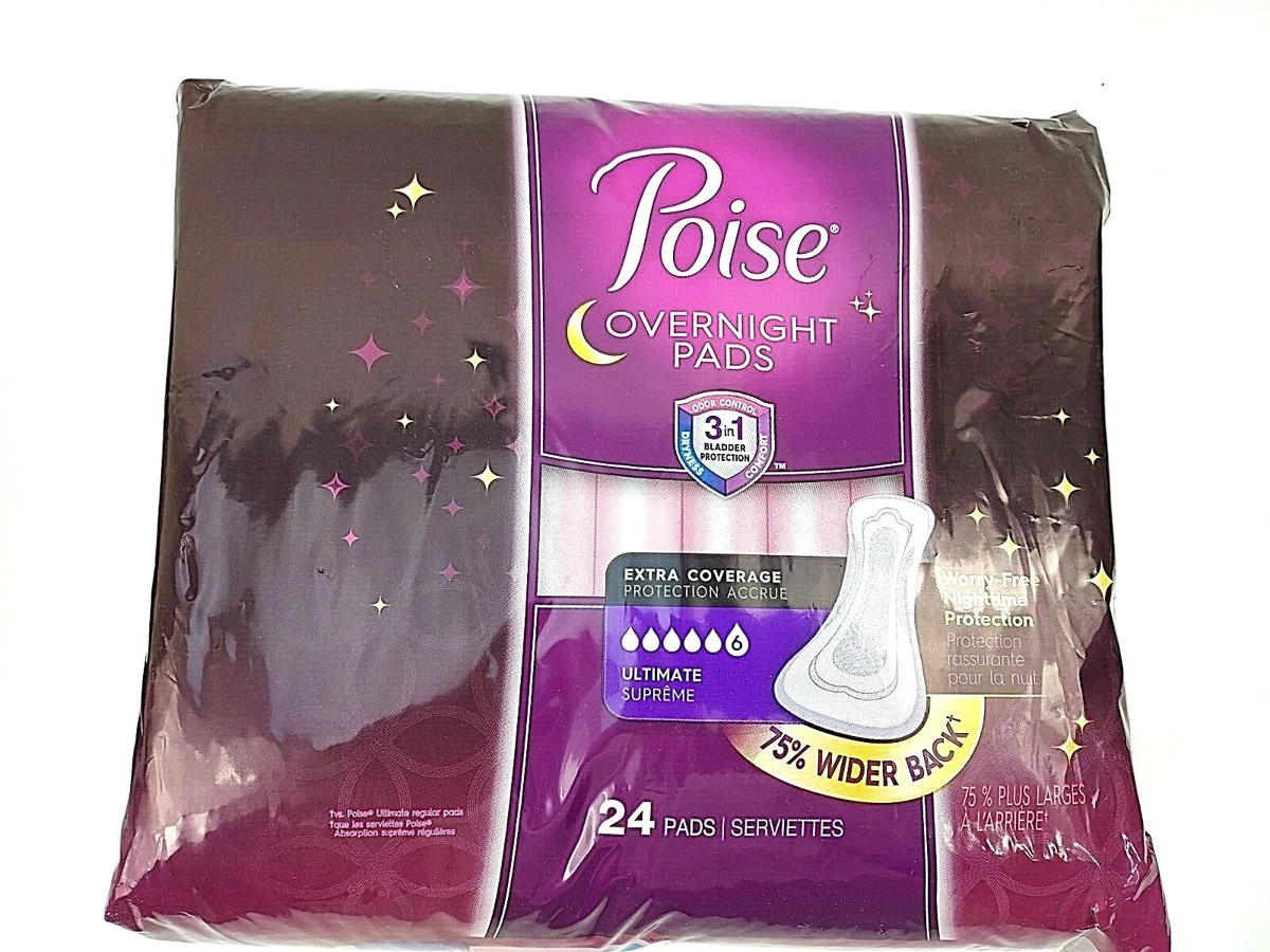 Poise on sale overnight pads