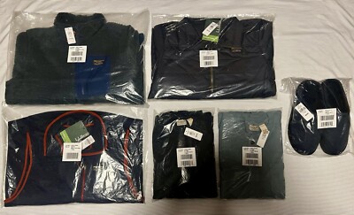 NEW NWT MENS $465 L.L. BEAN JACKET, PUFFER, VEST, HENLEYS, SCUFFS LOT SIZE L /11