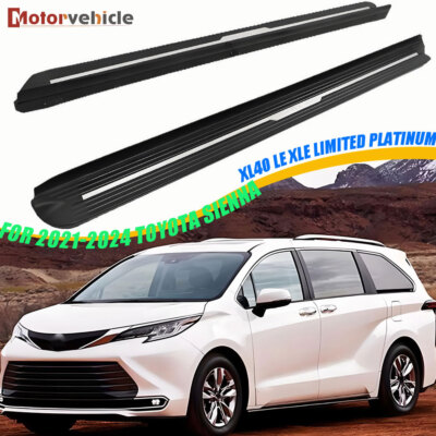 2P Running Boards for 2022-2025 Toyota Sienna Side Steps Nerf Bar Protector