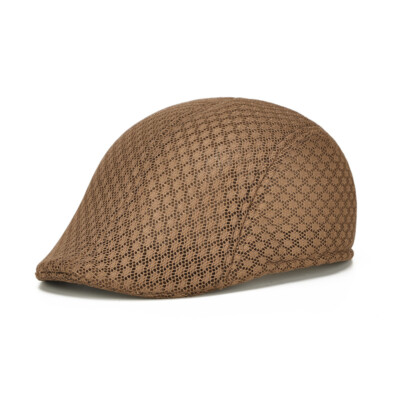 Newsboy Duck Mesh Summer Gatsby Cap Mens Ivy Hat Golf Driving Sun Flat Cabbie,