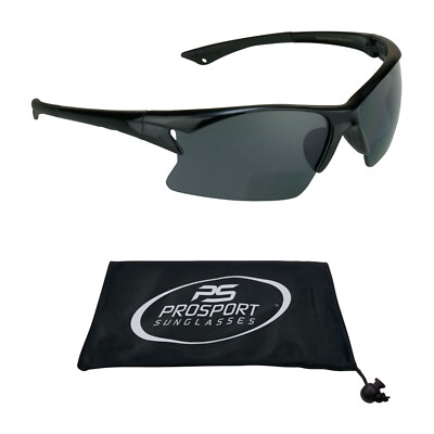 Sport Bifocal Sunglasses Safety Sun Readers Men Women Golf Cycling Wrap TR90