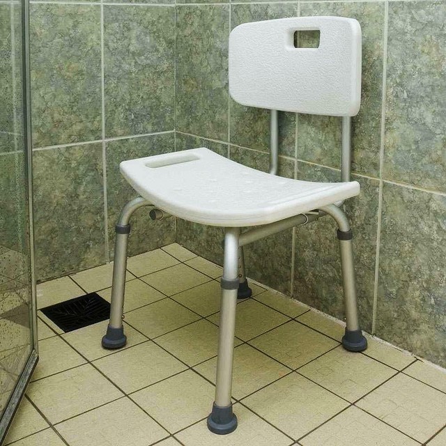 Shower Chair Transfer Bench With Commode Opening Bath Tub Seat