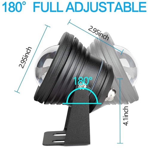 1/2/4 PCS RGB LED Underwater Spotlight 16 Color Changing Landscape Pond