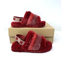 UGG Fluff Yeah Metallic Sparkle Multi Youth/Kids SLIPPERS Model 1125952K