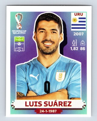 Luis Suarez 2022 Panini World Cup Stickers Qatar #URU20 Uruguay