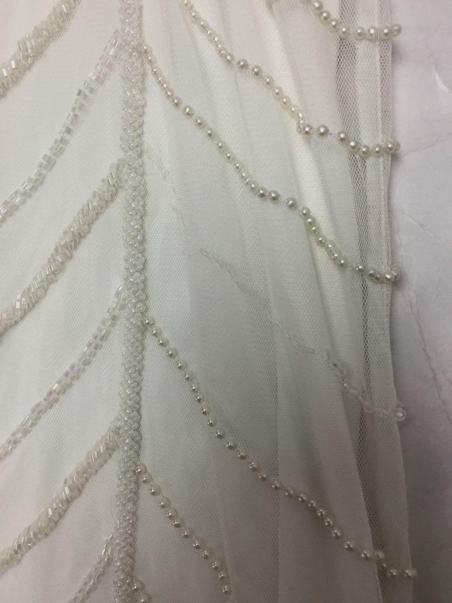 Aidan Mattox Beaded Halter Neck Sleeveless Thigh High Side Slit Sheath Dress, Womens, 14, Ivory Aidan Mattox Beaded Halter Neck Sleeveless Thigh High Side Slit Sheath Dress, Womens, 14, Ivory