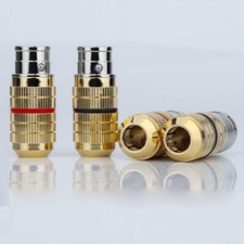 4pcs Hi-End Rhodium Plated 3pin XLR Plug HiFi Balance Microphone Cable Connector