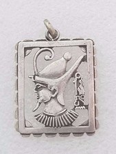 silver 800 Egyptian pendant Pharaoh /Ramses  arabic stamps marking 
