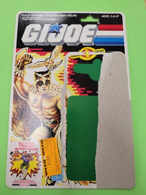 1987 GI Joe Cobra Raptor v1 Figure Uncut File Card Back