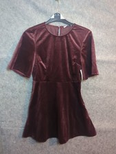 NA-KD Women's Velvet Mini Dress Casual EU 38 97% Polyester, 3% Elastane