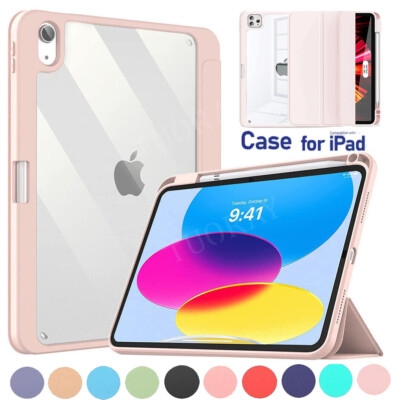 Schutz Hülle für iPad 7/8/9/10/11th Air 6/5 Pro 11'' Tasche Cover mit Stifthalter