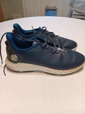 G4 golf shoes G4MF20EF26 sz9 blue spikeless lace up.
