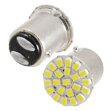 2pcs Brake Stop Tail Light White 12V LED Break Taillight 1157 Bulb