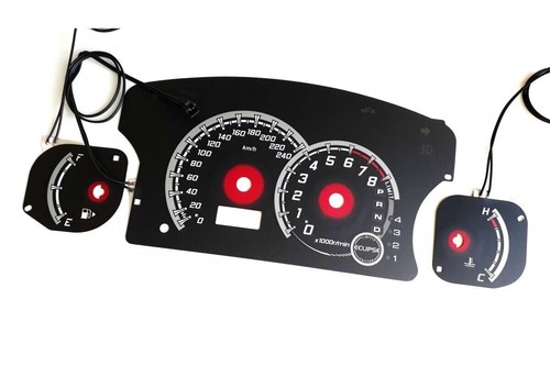 Mitsubishi Eclipse 3G PLASMA TACHO GLOW GAUGES TACHOSCHEIBEN DIALS design 2 - Picture 2 of 7