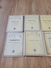 Lot of 6: Rare Classical Piano Sheet Music Books Schirmer's Library Softcover