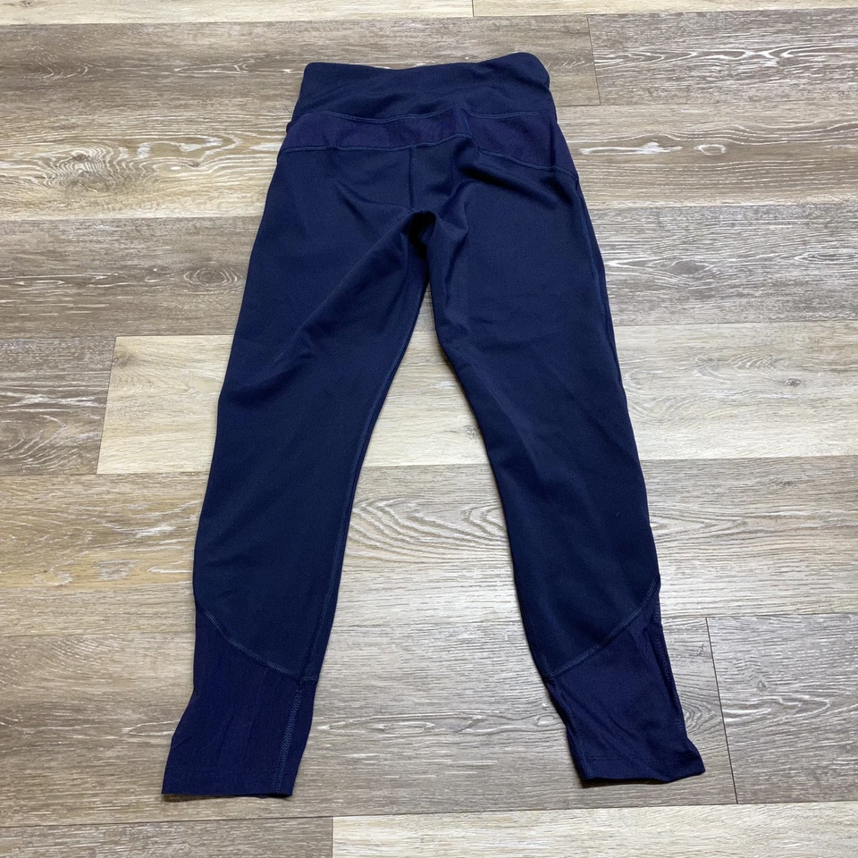 NEW BALANCE эластичной талии середины подъема синий Activewear капри брюки женский размер S - Изображение 4 из 4