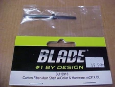 BLADE BLH3913 = CARBON FIBER MAIN SHAFT W/COLLAR & HARDWARE  : mCP X BL  (NEW)