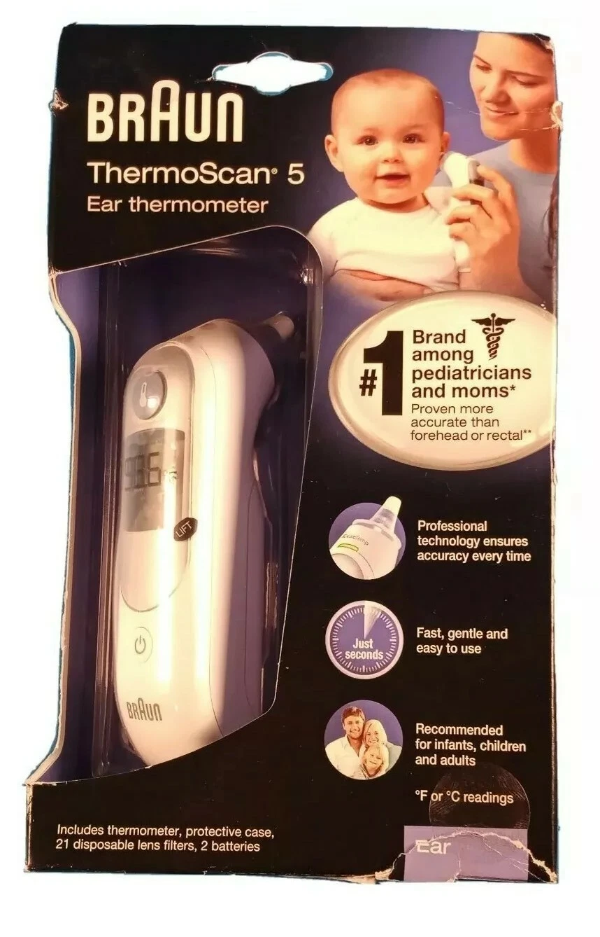 Braun ThermoScan 5 Digital Ear Thermometer IRT 6500 - White
Opens in a new window or tab