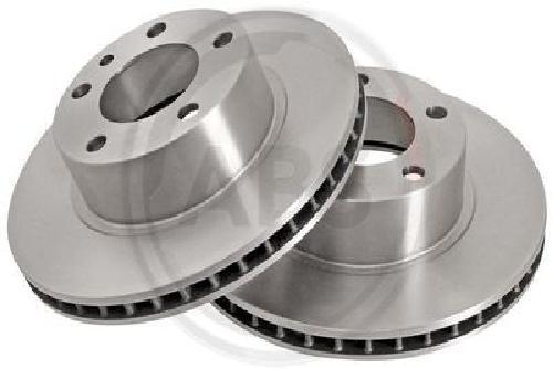 2 Disques De Frein Ventilés A.B.S. Pour Essieu Avant Ø 282 Mm Ép 25 Mm BMW 6er - Image 2