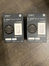 GE C-Start Switch Dimmer (2 PACK) works with Alexa + Google assistant Wi-Fi NEW!