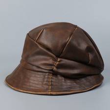 Casquette Gavroche En Cuir Synthétique Oversize Pour Femme, Ajustable