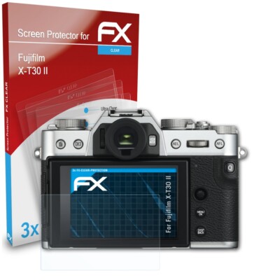 Dipos Displayschutzfolien Für Fujifilm X-T30 – 2x Klar, 9H Härte, Anti-Shock
