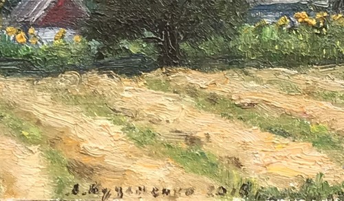 Oil painting Etude Landscape Ukrainian painter original art - Picture 5 of 6