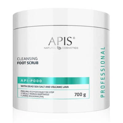 APIS NATURAL COSMETICS UK Apis API-PODO cleansing foot peeling with Dead Sea salt and volcanic lava - deep