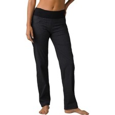 NEW prAna WOMEN'S SUMMIT CHARCOAL HEATHER PANT SZ LARGE SHORT INSEAM