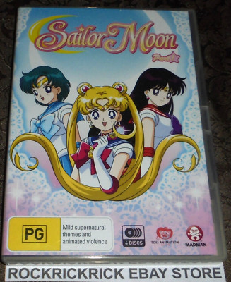 SAILOR MOON DVD SEASON 1 (4 DVD SET 24 EPISODES) REGION 4