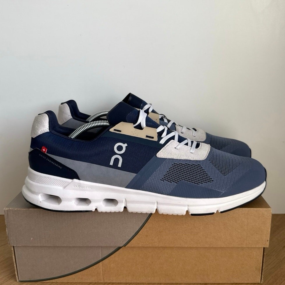 On Cloud Cloudrift Metal/Navy Men Running Sneakers- SZ 12.5  display picture 2