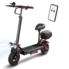 1200W Adult E-Scooter 25/34Mi Range, 34mph, 11" All-Terrain Tires, Seat