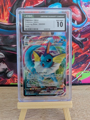 Vaporeon VMAX graded CGC 10 for sale on eBay