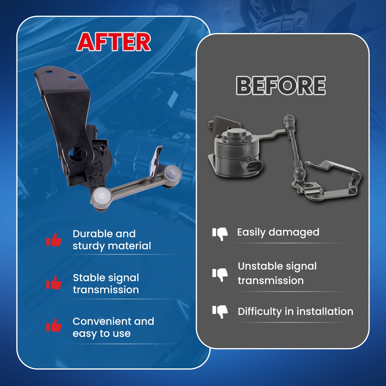 Front & Rear Ride Height Level Sensor for Audi A8 Quattro S8 Bentley Continental