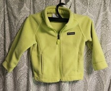 Columbia Toddler Fleece Light Green Jacket Zip Up 2T Sweatshirt Boy's Or Girl's