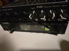 Shure P4T Wireless In-Ear Monitor & P4M 4 Channel Mixer System With Power 