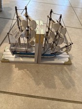 BOOK ENDS  Sailing Ship Bookends  