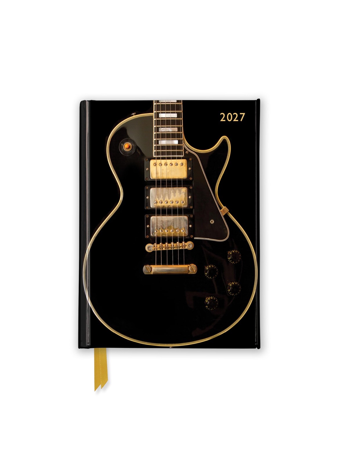 Black Gibson Guitar 2027 Luxury Pocket Diary Planner - Week To View Flame Tree Studio - Image 3