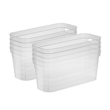 Sterilite 6.25x6.25x15 In Narrow Storage Bin ...