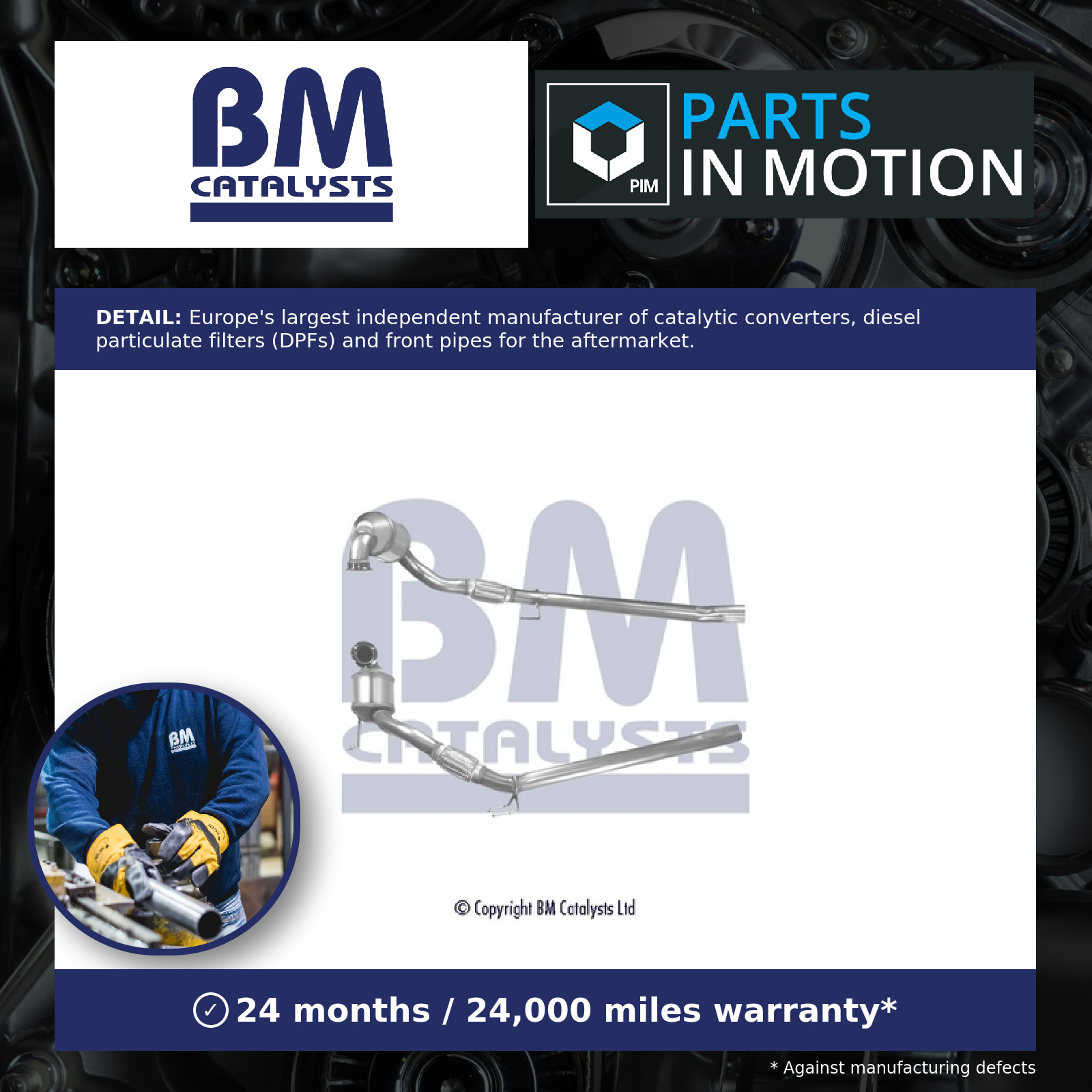 Catalytic Converter Type Approved fits SEAT TOLEDO 5P 1.9D 05 to 07 BLS BM New - Image 2