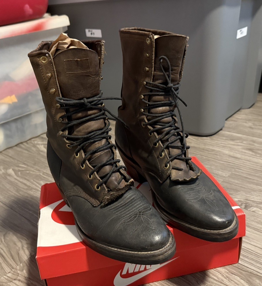 Chippewa Golden Bay Crazy Horse 10568 Packer Boots Mens Size 10 EE Wide USA