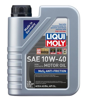 LIQUI MOLY MoS2 Antifriction SAE 10W-40 | 1 L | Part -synthetic 1 Liter 