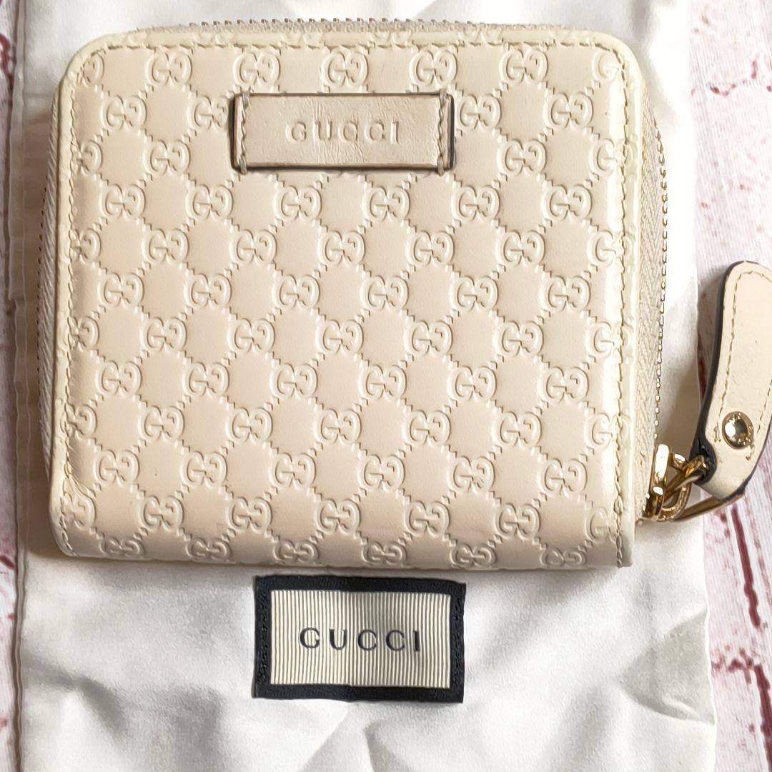 Gucci Bifold Wallet Leather Beige Authentic G0107908 thumbnail 12